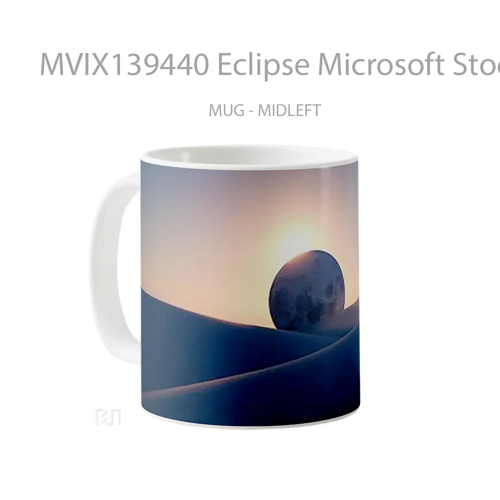 Mug Eclipse Microsoft Stock Gelas Keramik Unik - All-side / Desain
