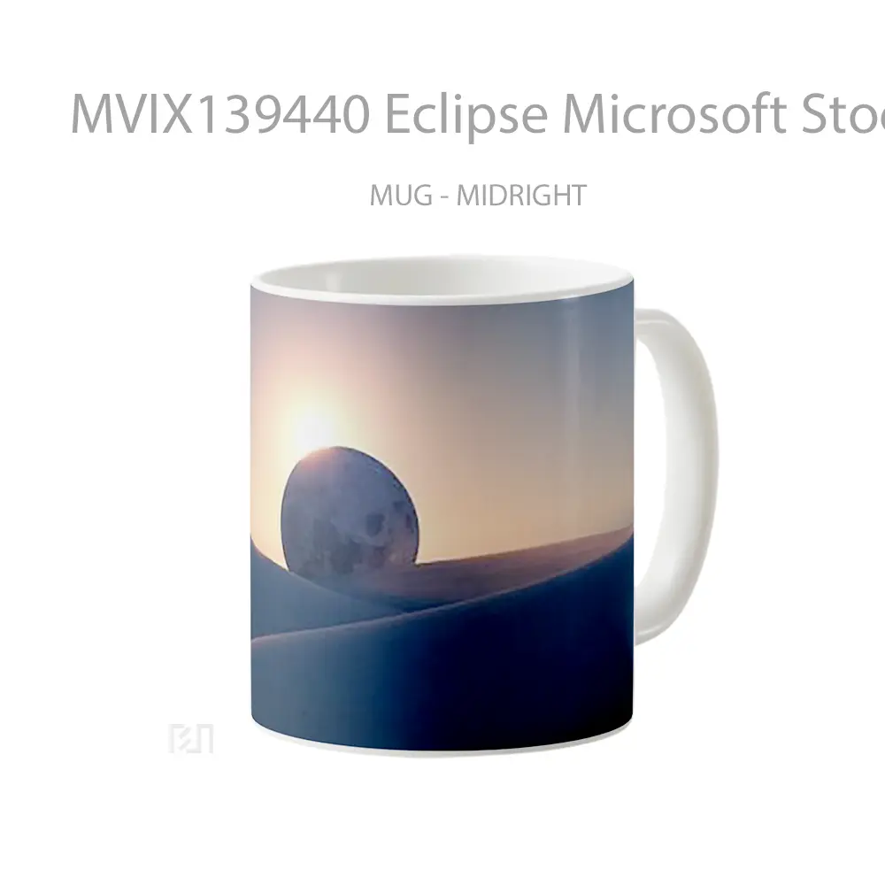 Mug Eclipse Microsoft Stock Gelas Keramik Unik - All-side / Desain