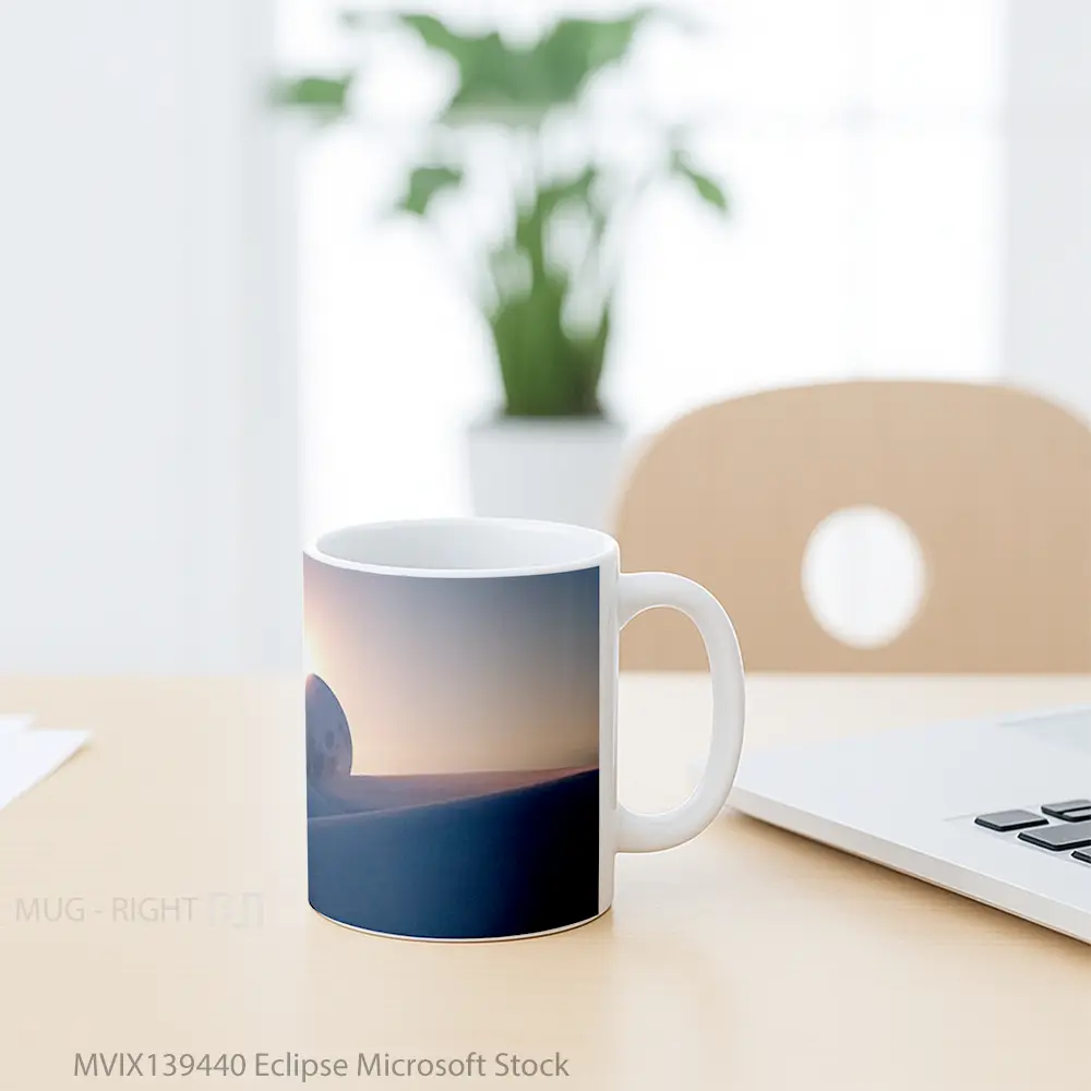 Mug Eclipse Microsoft Stock Gelas Keramik Unik - All-side / Desain