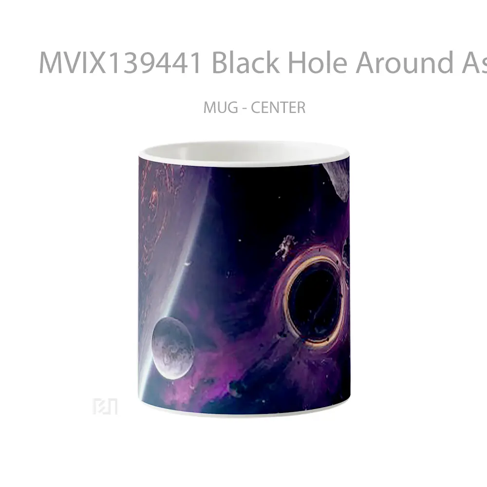 Mug Black Hole Around Asteroids And Planets Gelas Astronomi