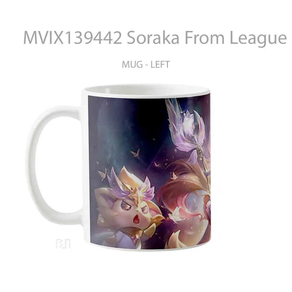 Mug Soraka From League Of Legends Cangkir Gamer - All-side / Desain