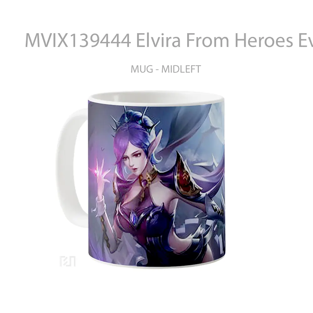 Mug Elvira From Heroes Evolved Gelas Keramik Unik - All-side / Desain