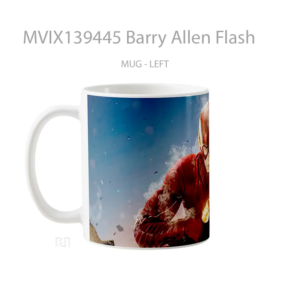 Mug Barry Allen Flash Gelas Superhero - All-side / Desain