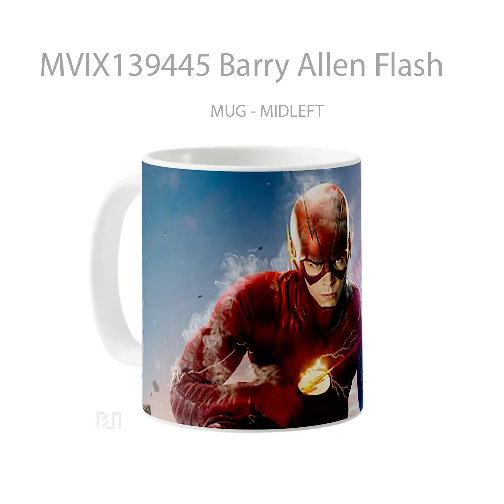 Mug Barry Allen Flash Gelas Superhero - All-side / Desain