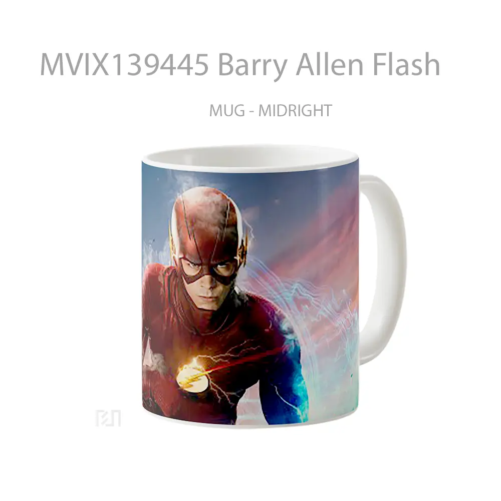 Mug Barry Allen Flash Gelas Superhero - All-side / Desain
