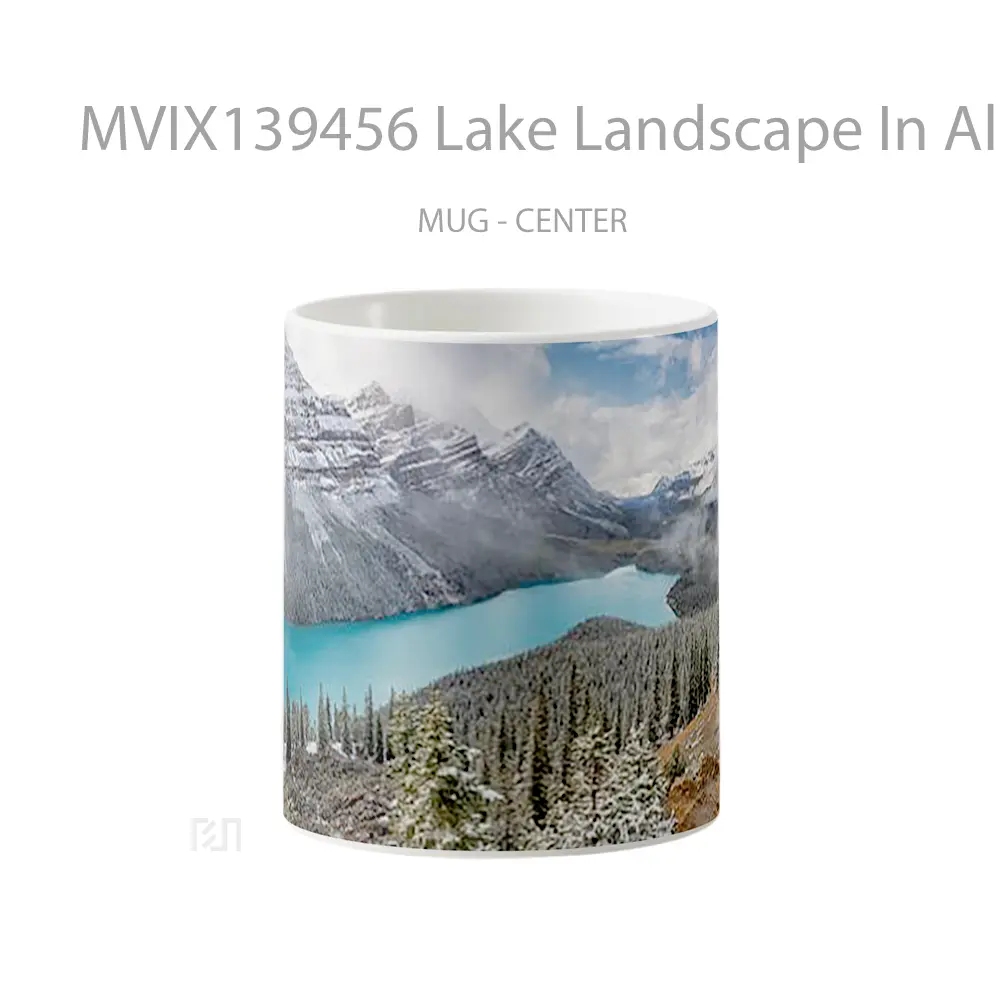 Mug Lake Landscape In Alberta Gelas Pemandangan Alam