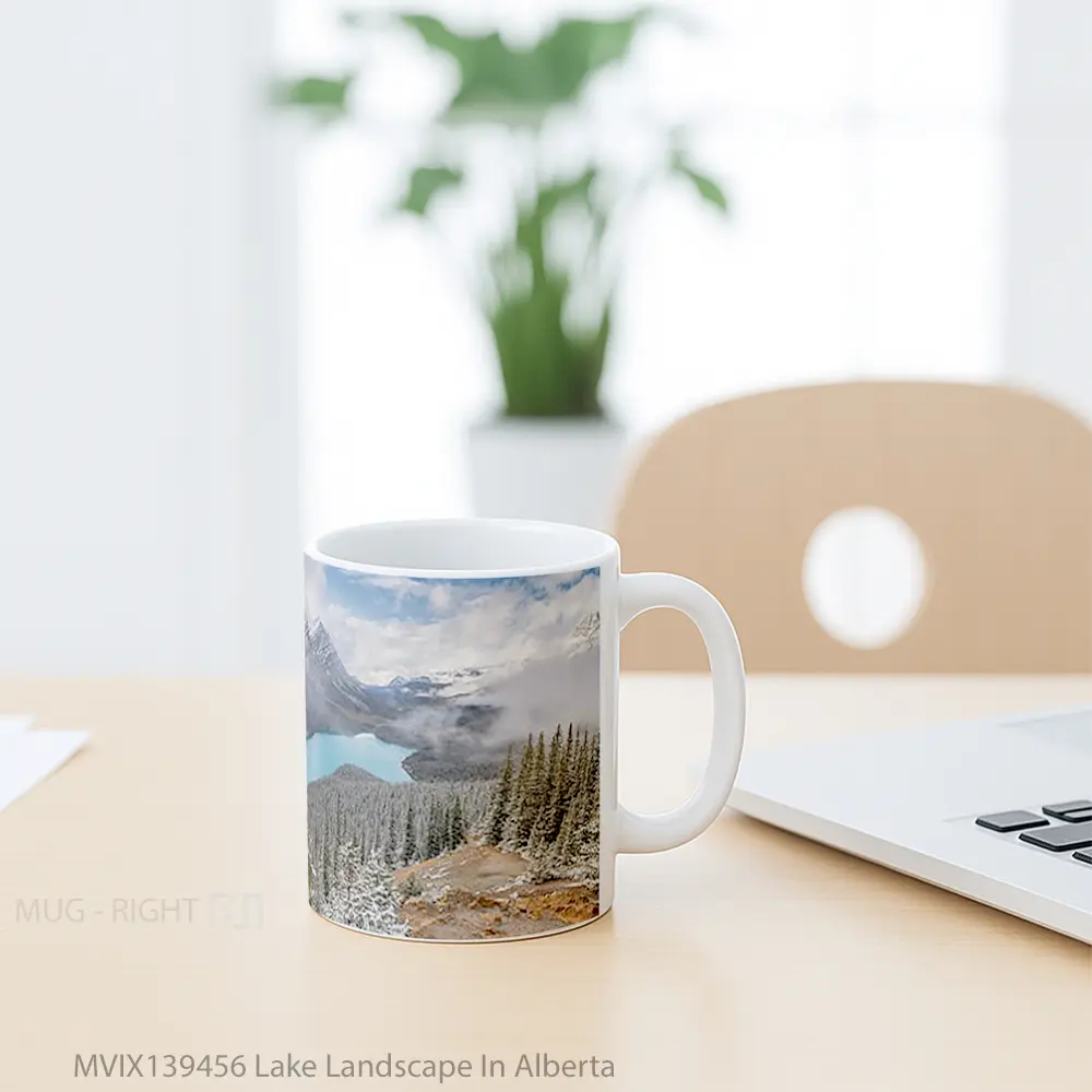 Mug Lake Landscape In Alberta Gelas Pemandangan Alam - All-side / Desain