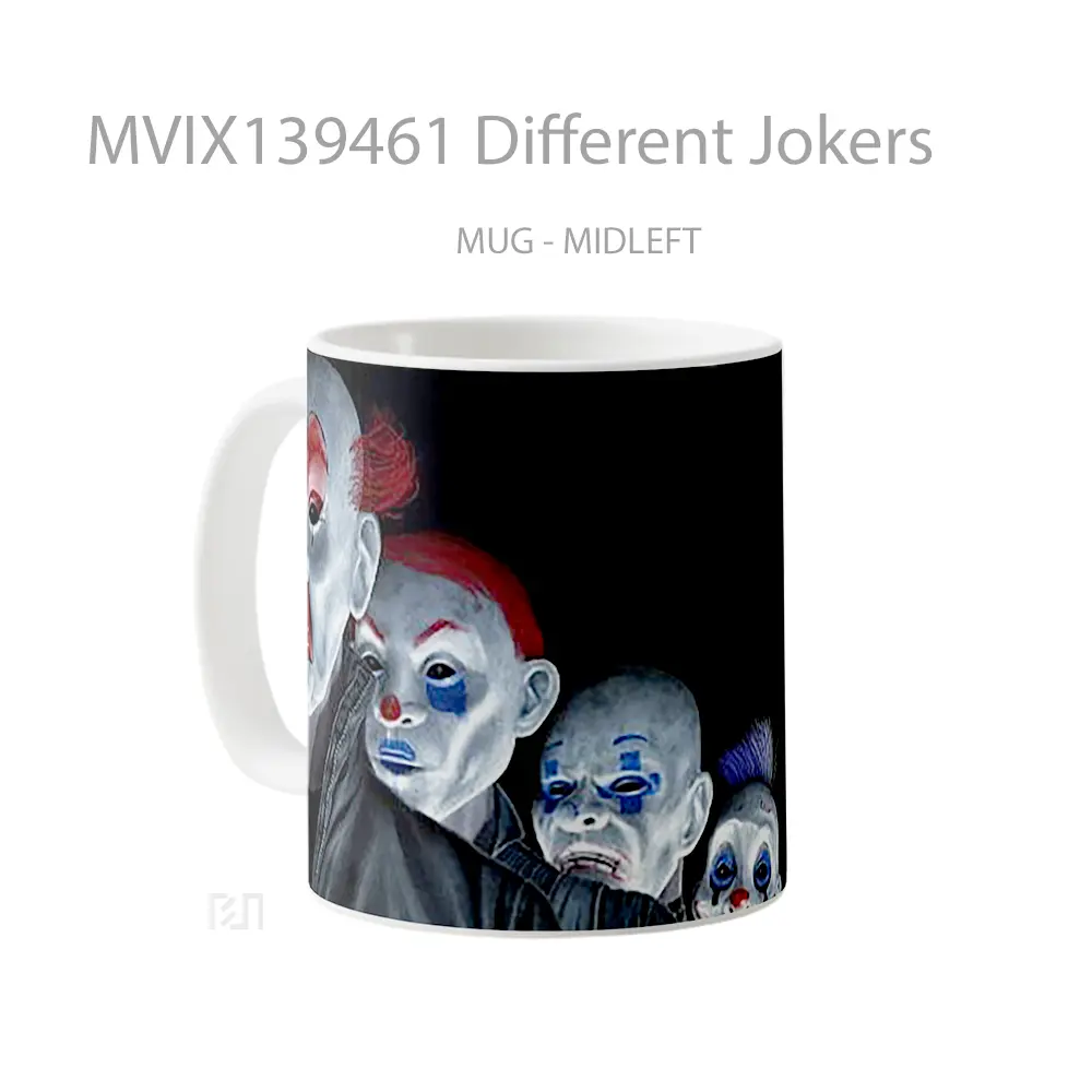 Mug Different Jokers Gelas Keramik Unik - All-side / Desain