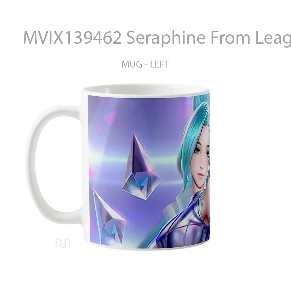 Mug Seraphine From League Of Legends Fanart Cangkir Gamer - All-side / Desain