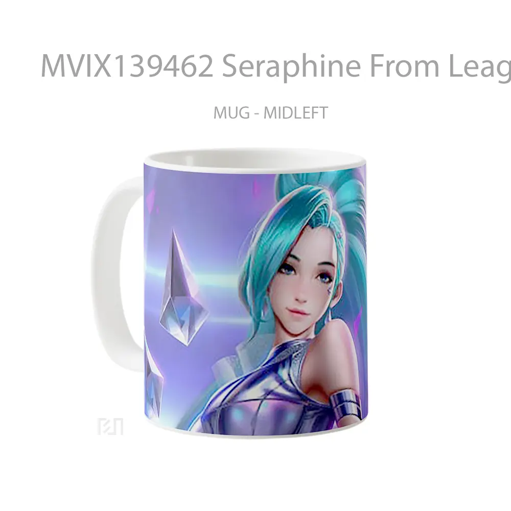 Mug Seraphine From League Of Legends Fanart Cangkir Gamer - All-side / Desain