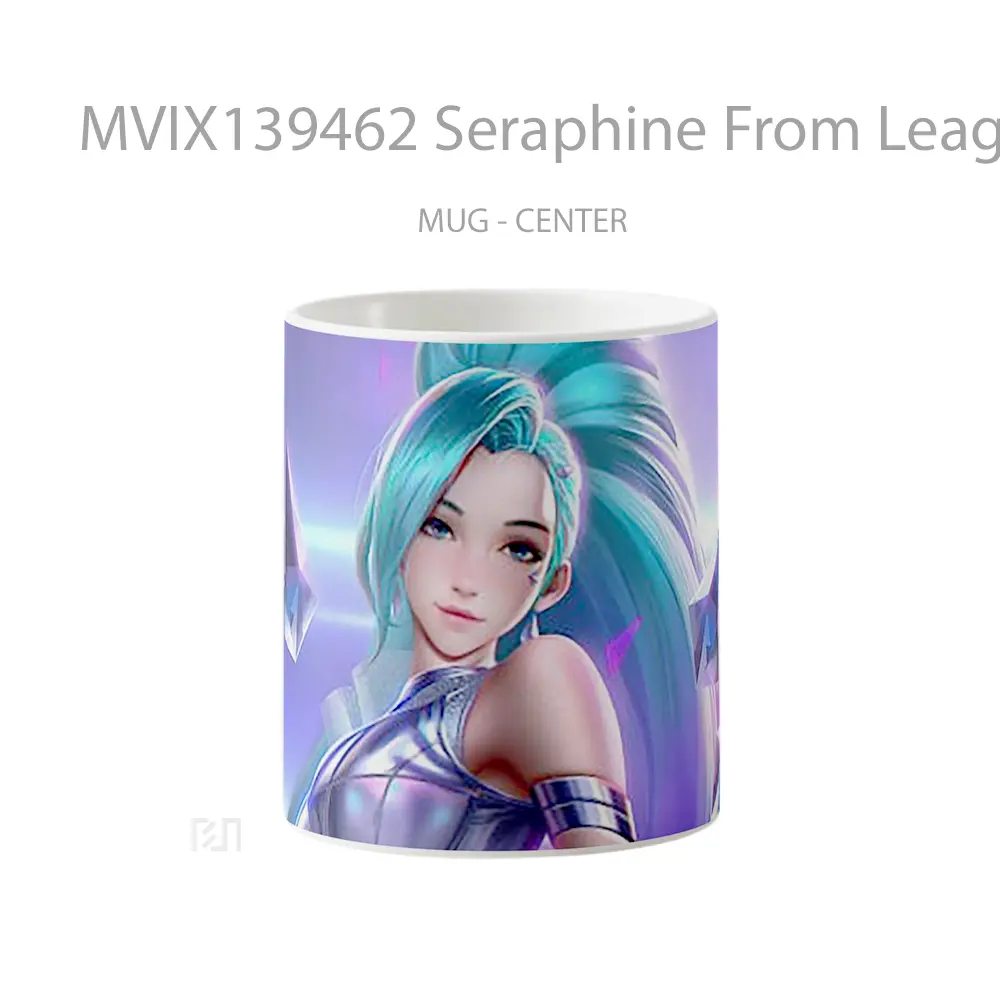 Mug Seraphine From League Of Legends Fanart Cangkir Gamer