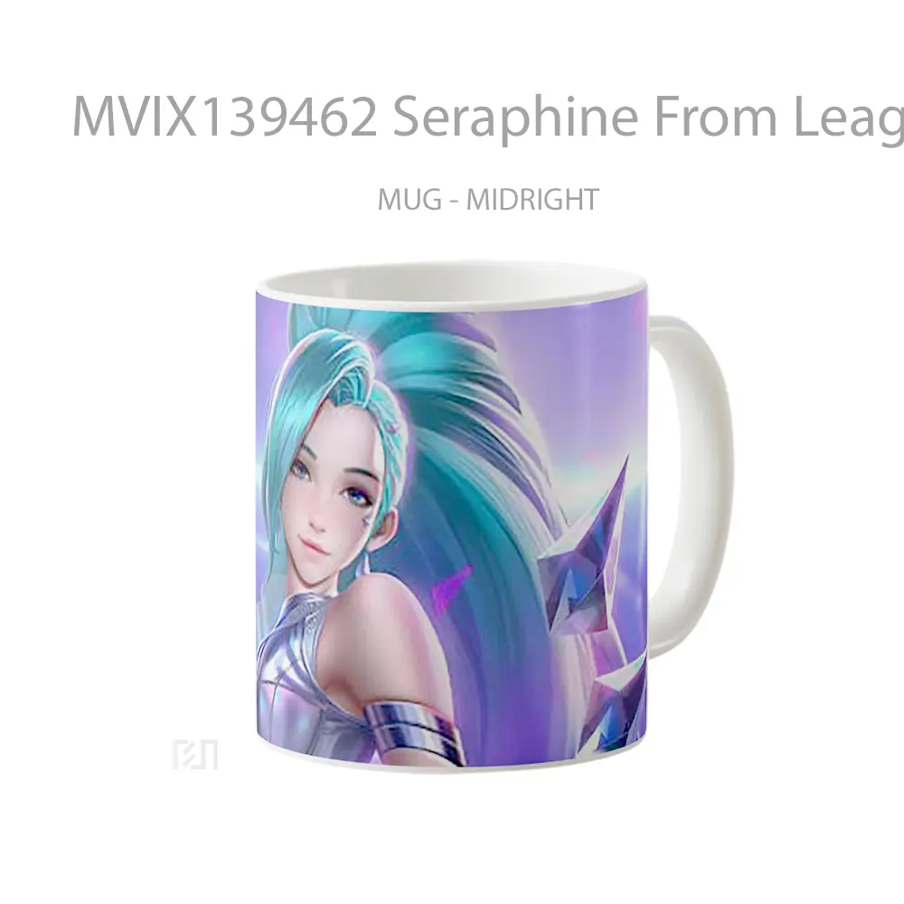 Mug Seraphine From League Of Legends Fanart Cangkir Gamer - All-side / Desain