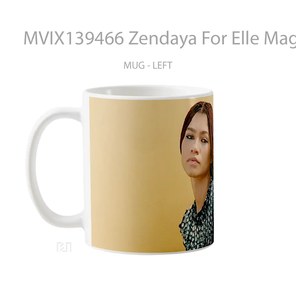 Mug Zendaya For Elle Magazine Gelas Selebriti - All-side / Desain