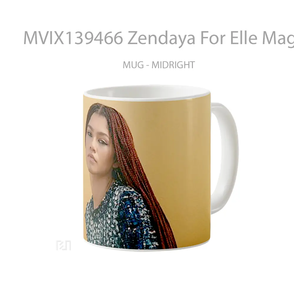 Mug Zendaya For Elle Magazine Gelas Selebriti - All-side / Desain