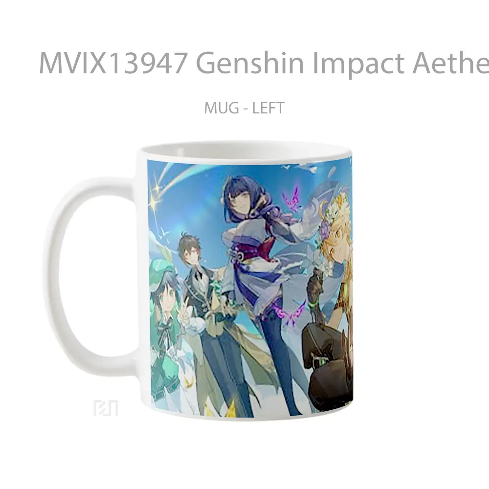 Mug Genshin Impact Aether Aether Lumine Cangkir Gamer - All-side / Desain