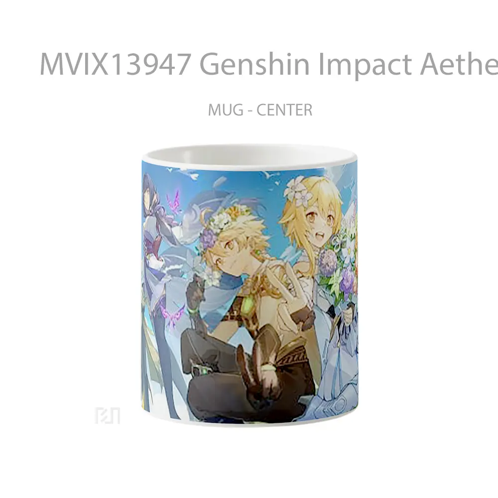 Mug Genshin Impact Aether Aether Lumine Cangkir Gamer