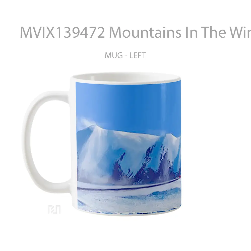 Mug Mountains In The Winter Gelas Pemandangan Alam - All-side / Desain