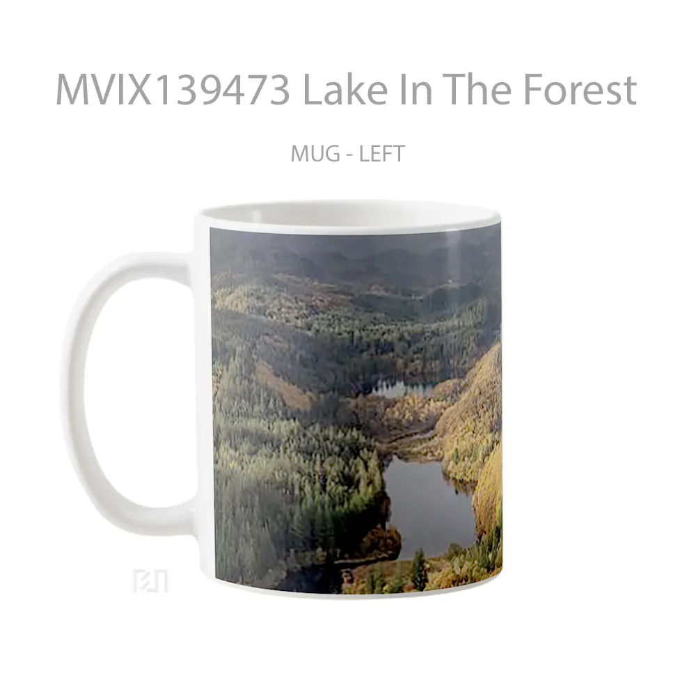 Mug Lake In The Forest Gelas Pemandangan Alam - All-side / Desain