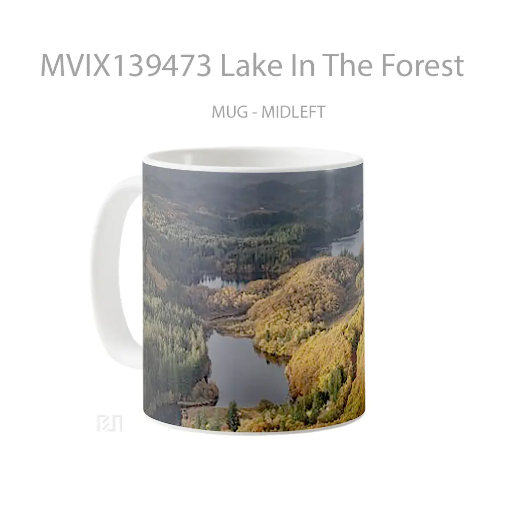 Mug Lake In The Forest Gelas Pemandangan Alam - All-side / Desain