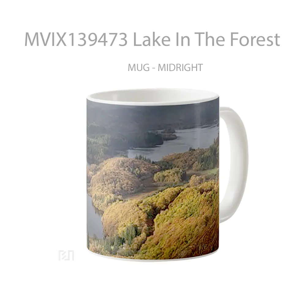 Mug Lake In The Forest Gelas Pemandangan Alam - All-side / Desain