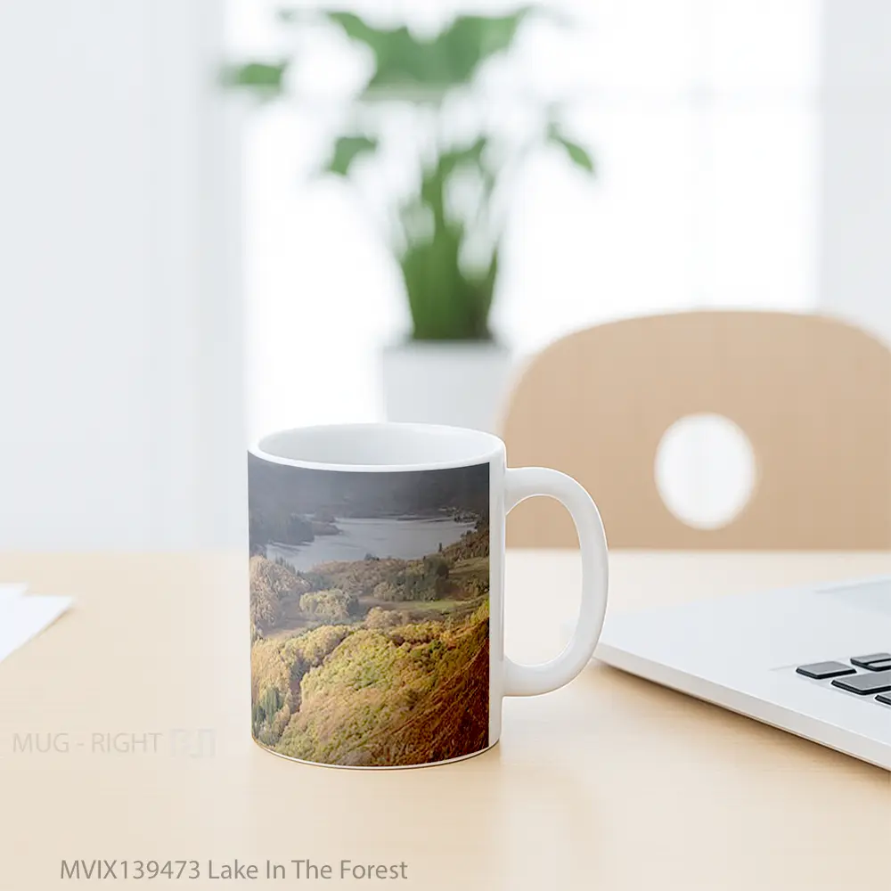 Mug Lake In The Forest Gelas Pemandangan Alam - All-side / Desain