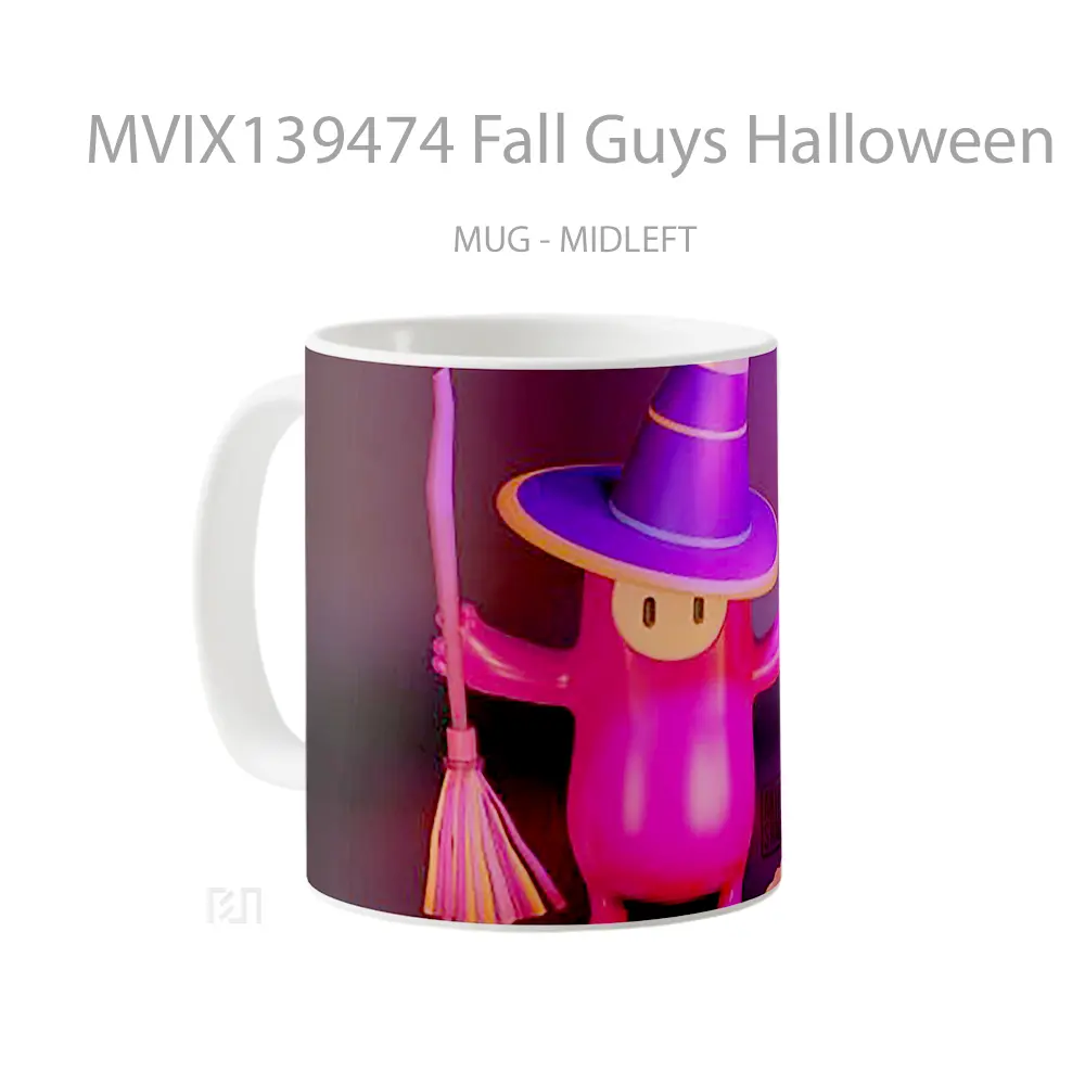 Mug Fall Guys Halloween Gelas Keramik Unik - All-side / Desain