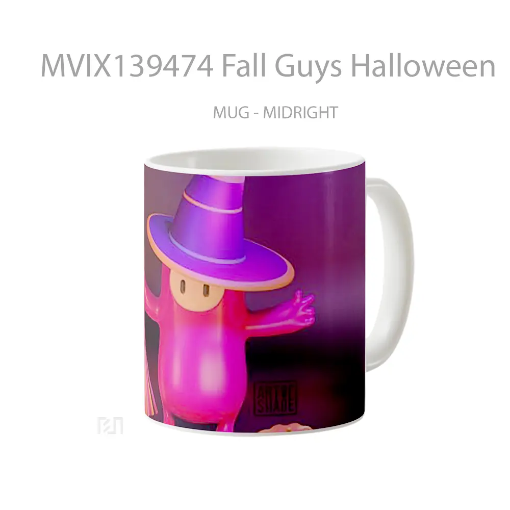 Mug Fall Guys Halloween Gelas Keramik Unik - All-side / Desain