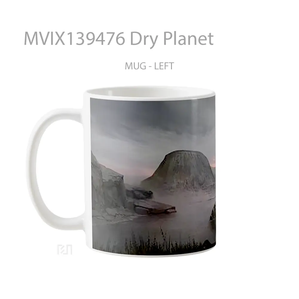 Mug Dry Planet Gelas Astronomi - All-side / Desain