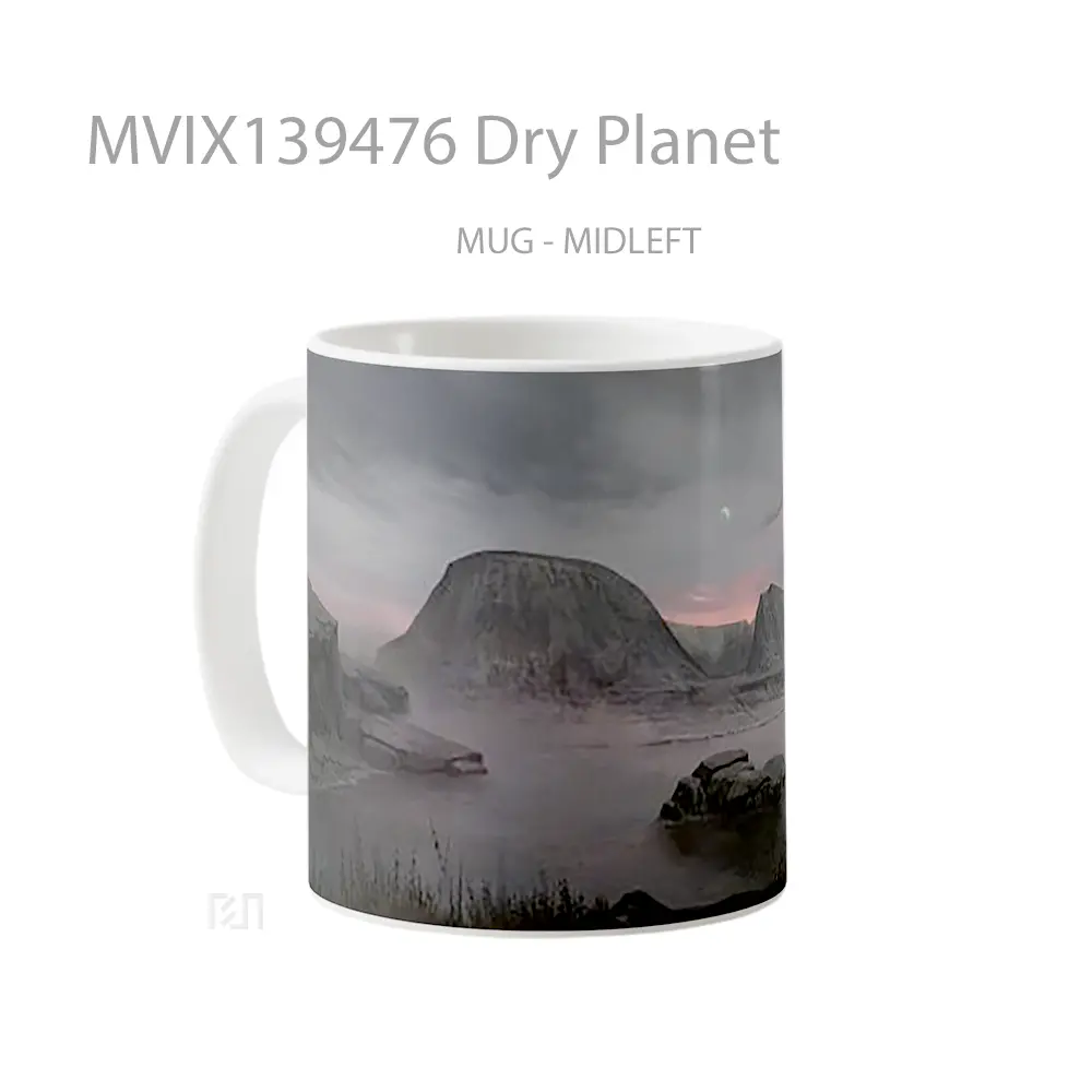 Mug Dry Planet Gelas Astronomi - All-side / Desain