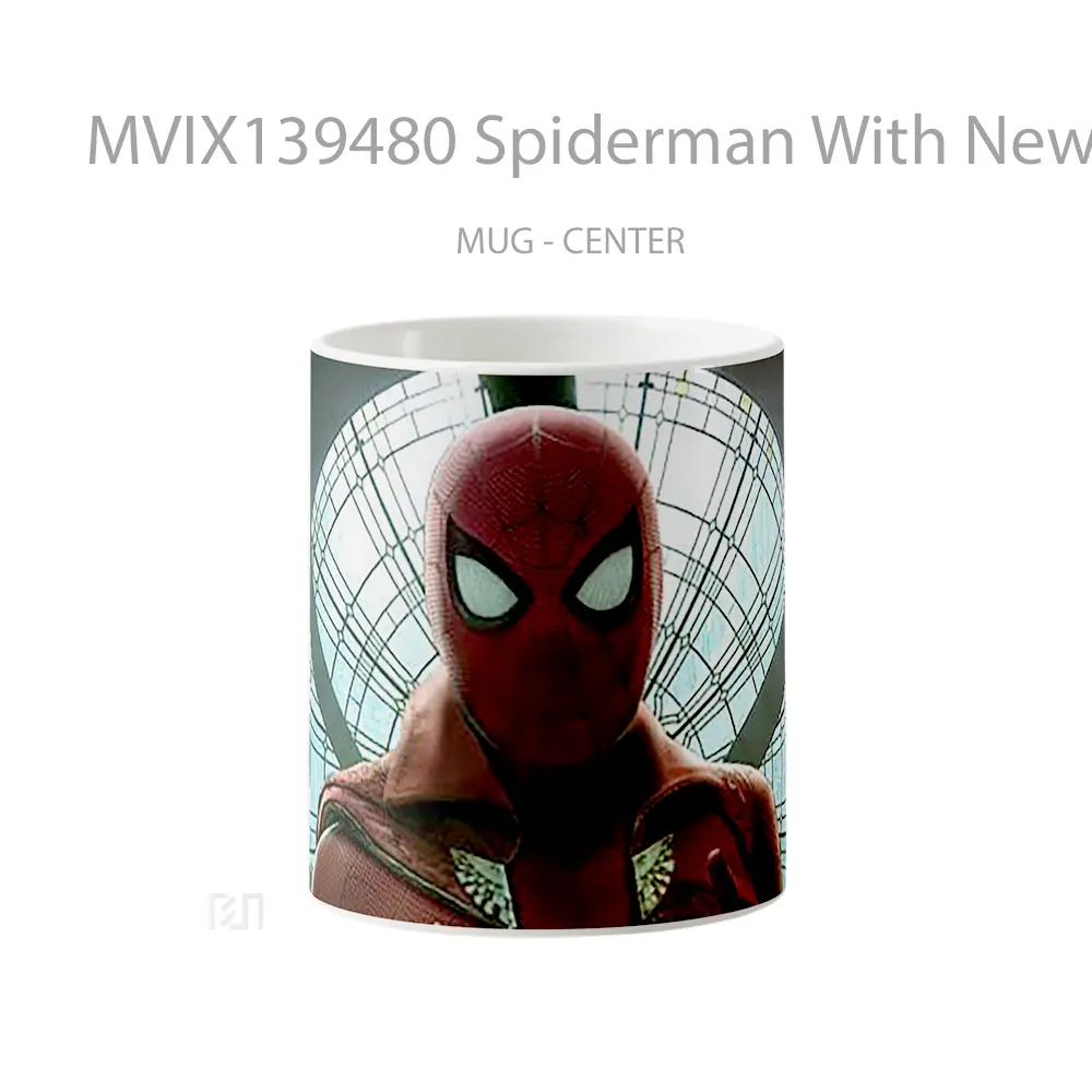 Mug Spiderman With New Suit V2 Gelas Superhero