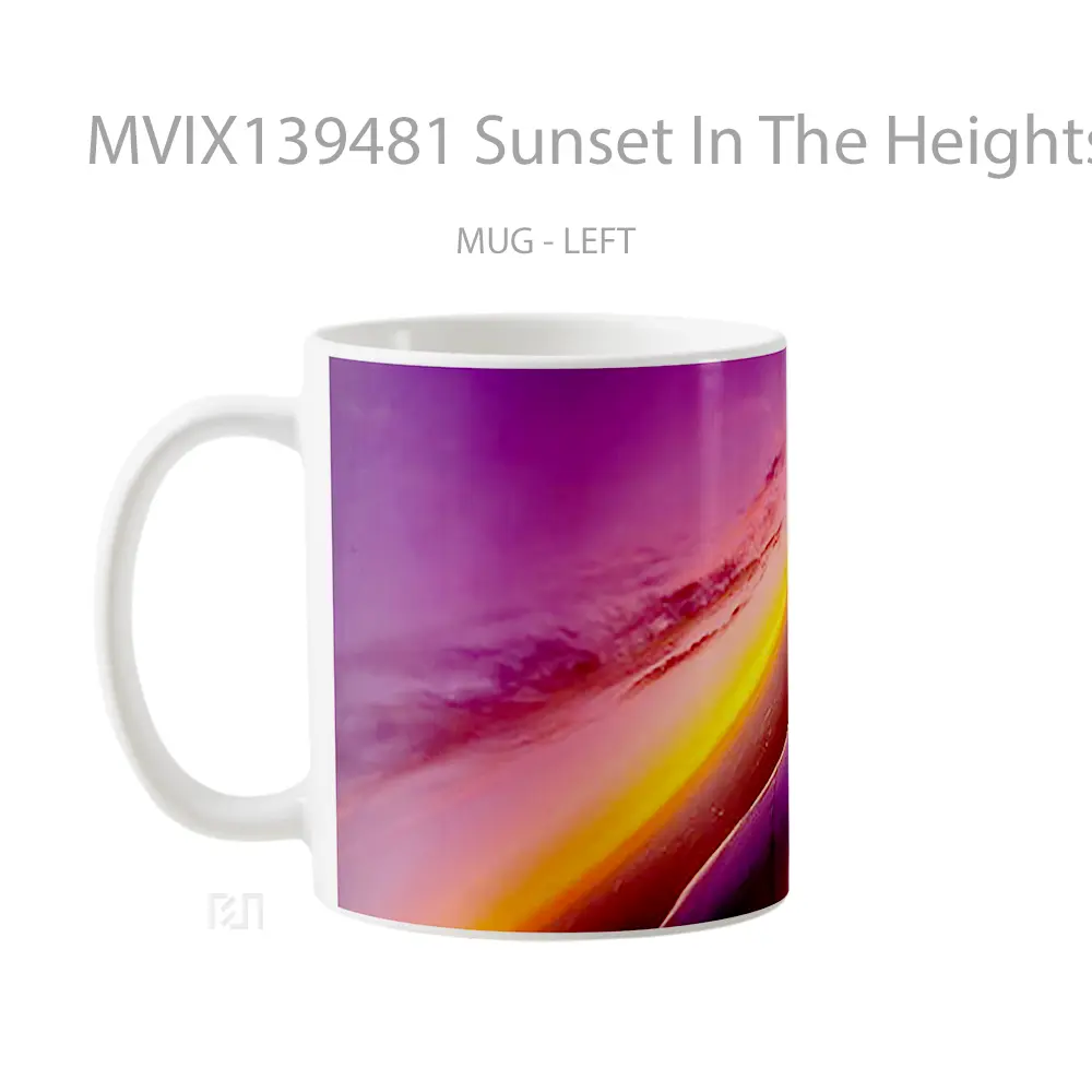 Mug Sunset In The Heights Gelas Pemandangan Alam - All-side / Desain