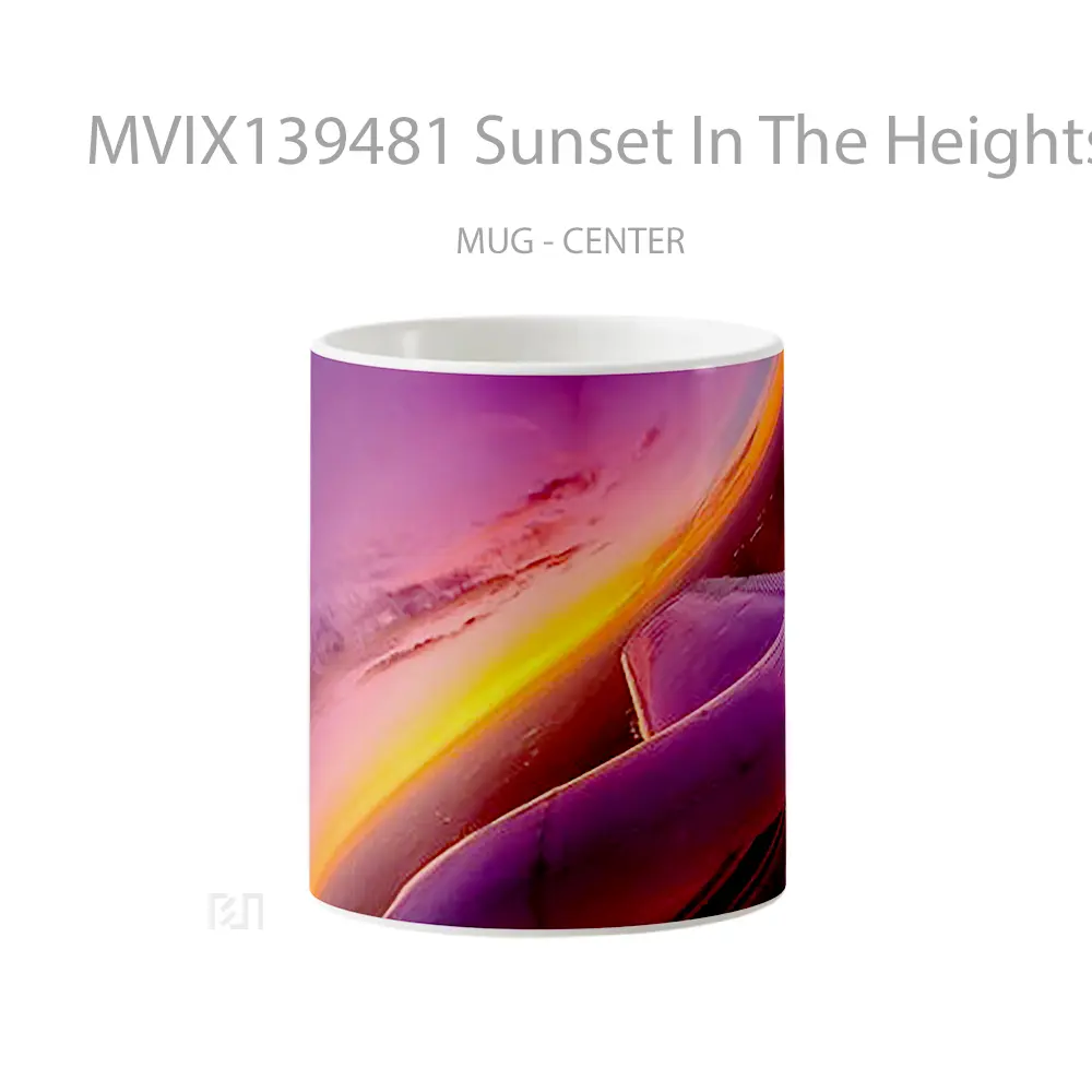 Mug Sunset In The Heights Gelas Pemandangan Alam