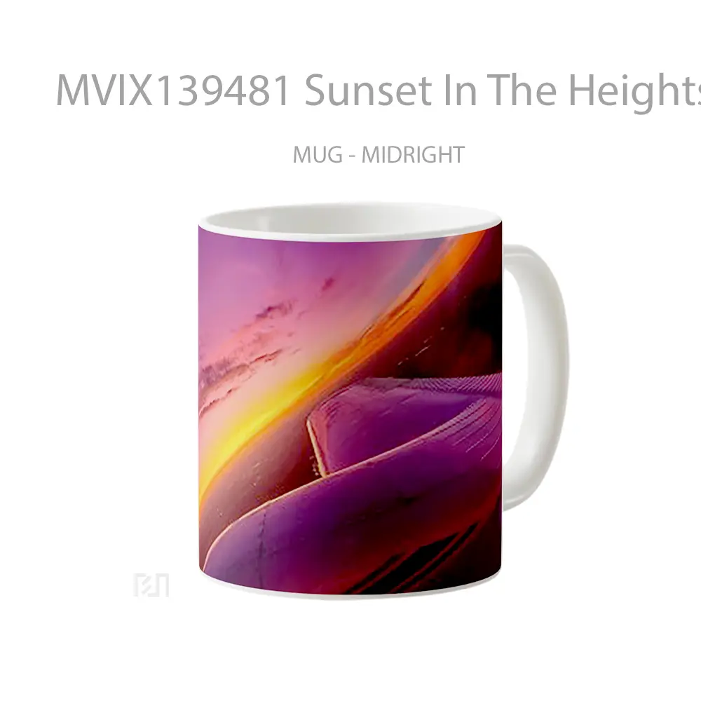 Mug Sunset In The Heights Gelas Pemandangan Alam - All-side / Desain