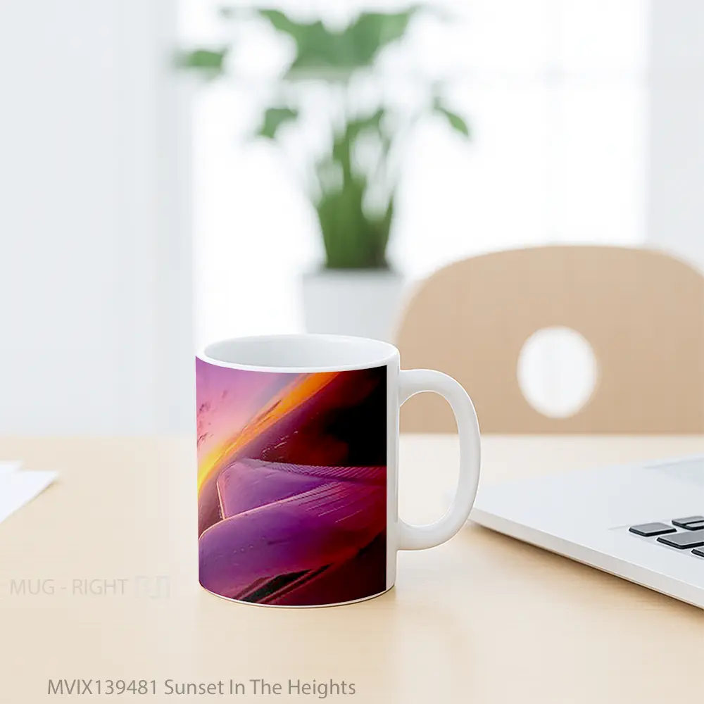 Mug Sunset In The Heights Gelas Pemandangan Alam - All-side / Desain