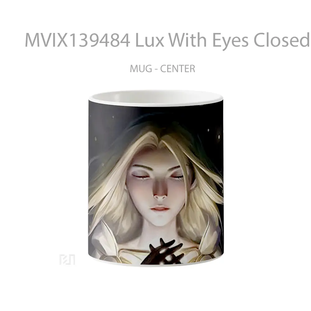 Mug Lux With Eyes Closed From League Of Legends Cangkir Gamer