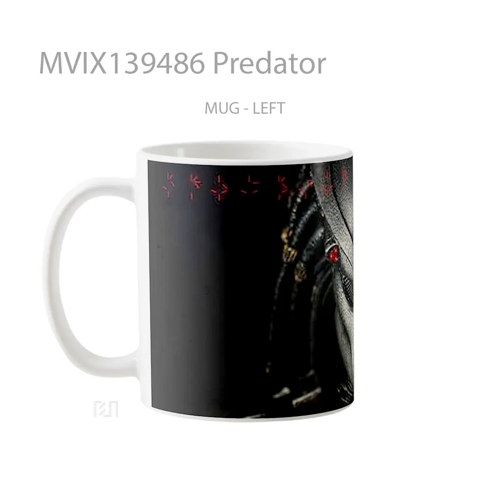 Mug Predator Gelas Keramik Unik - All-side / Desain