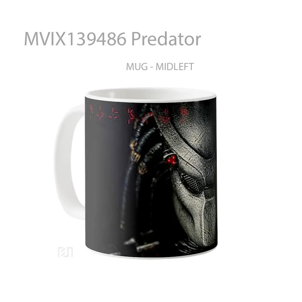 Mug Predator Gelas Keramik Unik - All-side / Desain