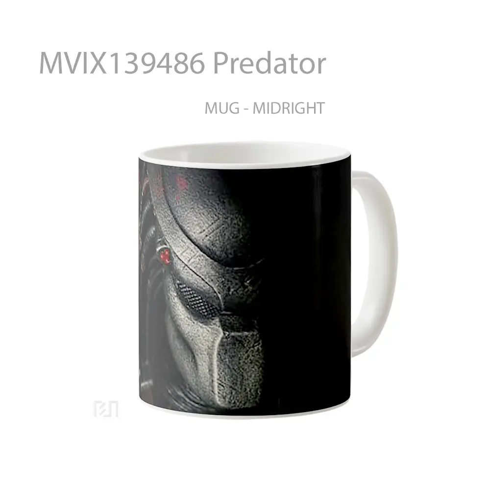 Mug Predator Gelas Keramik Unik - All-side / Desain