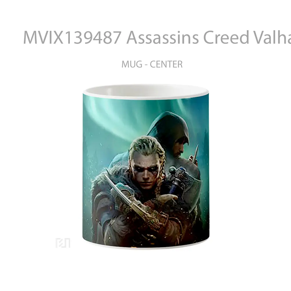 Mug Assassins Creed Valhalla 2020 Game Cangkir Gamer