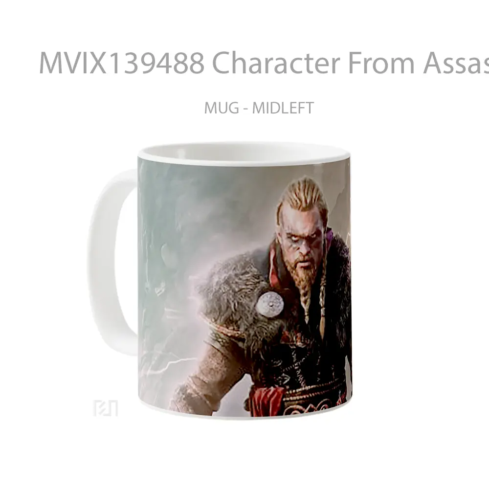 Mug Character From Assassins Creed Valhalla 2020 Cangkir Gamer - All-side / Desain