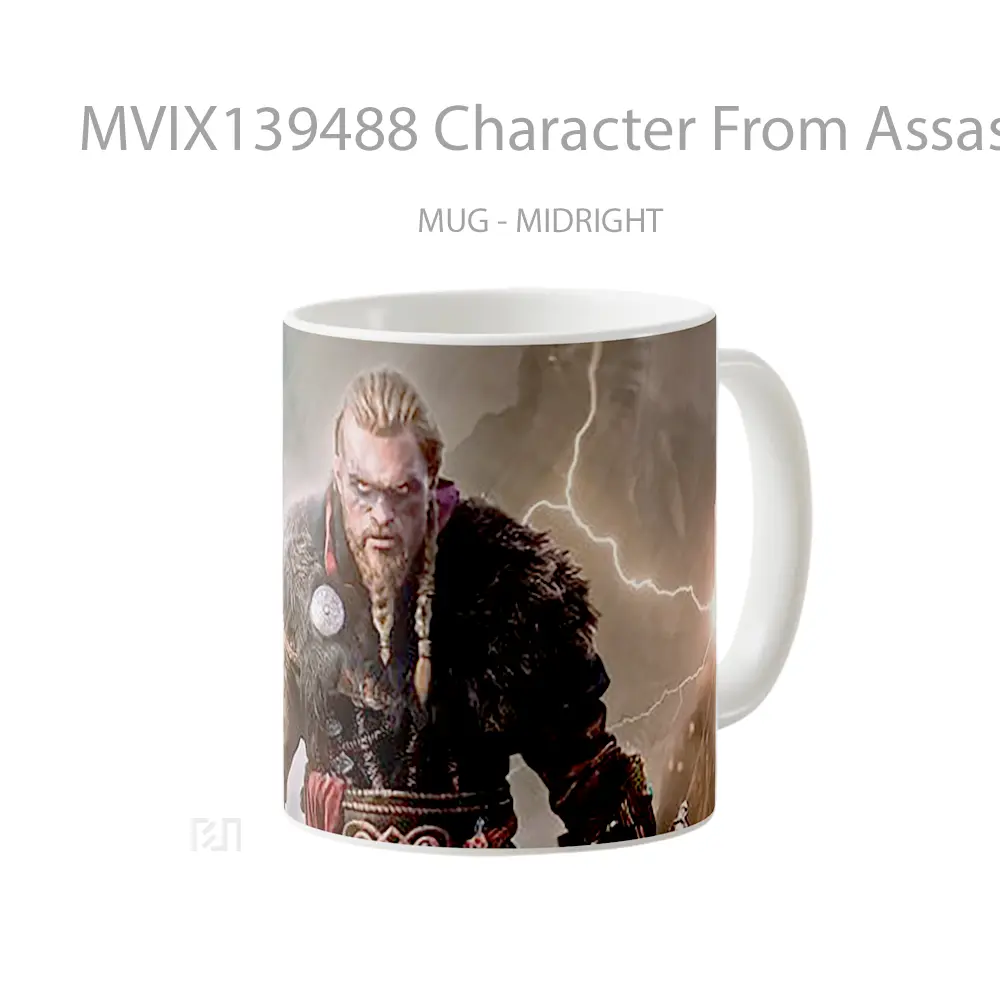 Mug Character From Assassins Creed Valhalla 2020 Cangkir Gamer - All-side / Desain