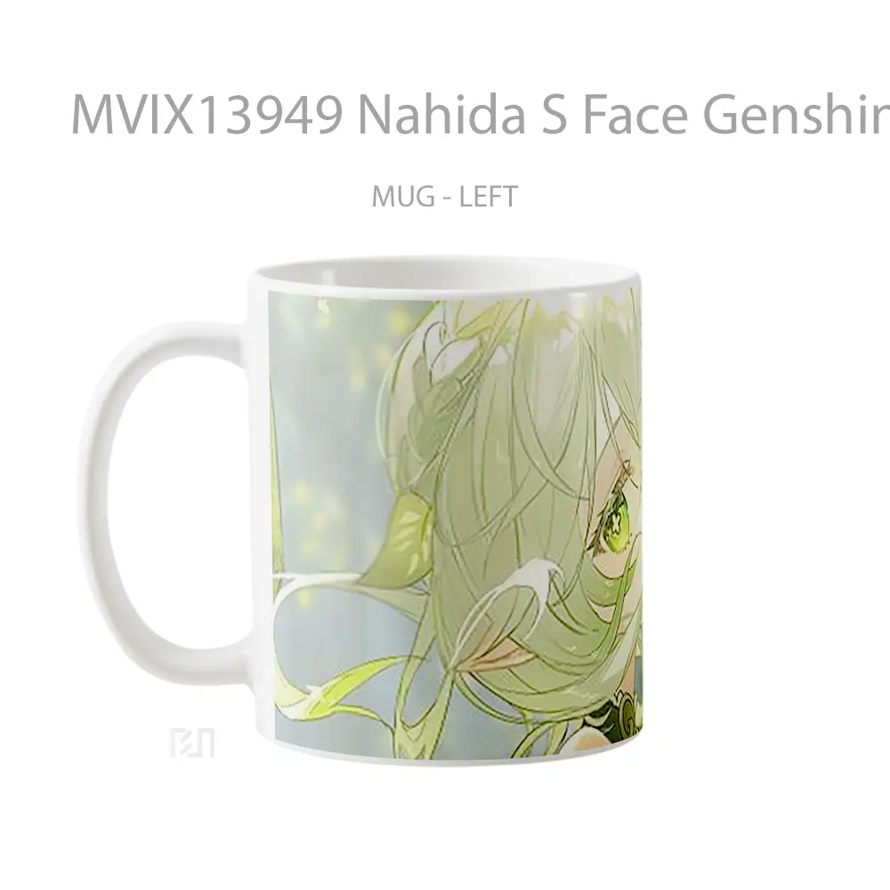 Mug Nahida S Face Genshin Impact Cangkir Gamer - All-side / Desain