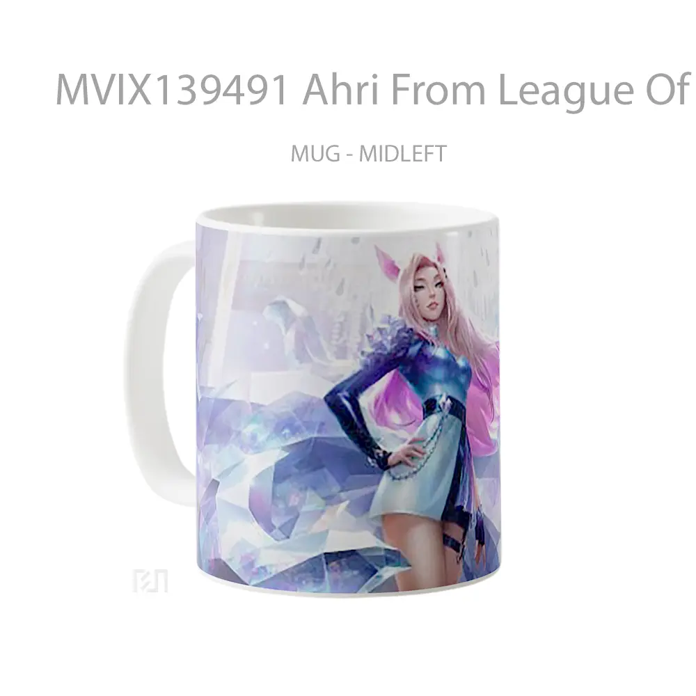 Mug Ahri From League Of Legends Cangkir Gamer - All-side / Desain