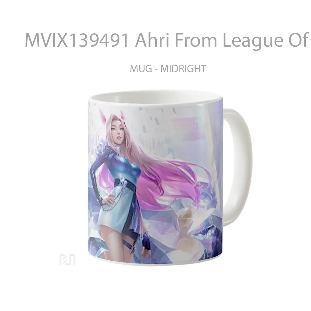 Mug Ahri From League Of Legends Cangkir Gamer - All-side / Desain