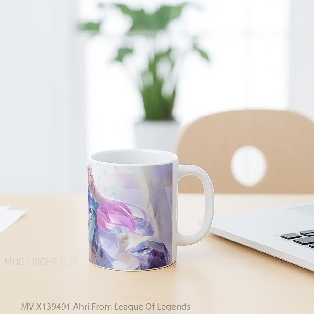 Mug Ahri From League Of Legends Cangkir Gamer - All-side / Desain