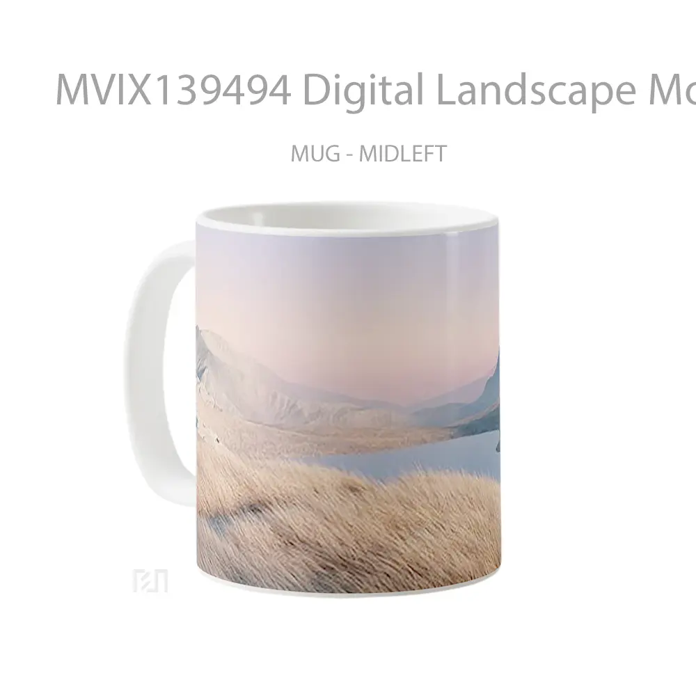 Mug Digital Landscape Mountains Gelas Pemandangan Alam - All-side / Desain