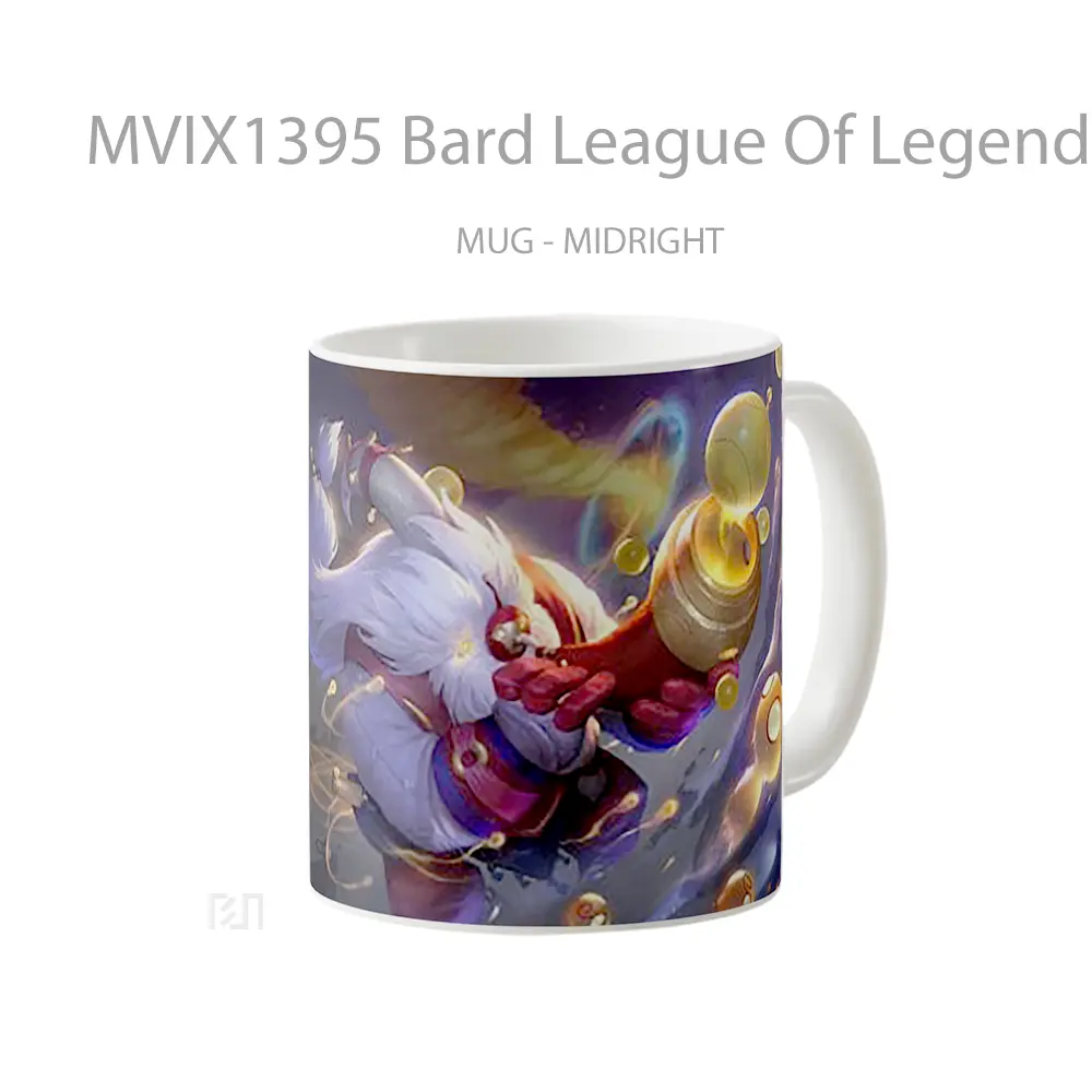 Mug Bard League Of Legends Runeterra Cangkir Gamer - All-side / Desain