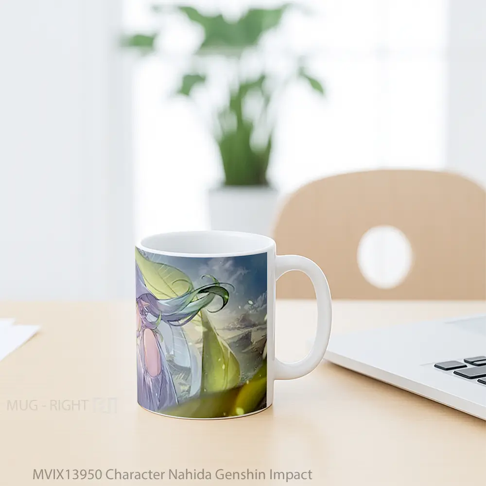 Mug Character Nahida Genshin Impact Cangkir Gamer - All-side / Desain
