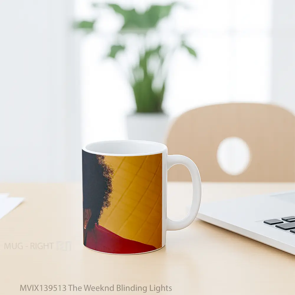 Mug The Weeknd Blinding Lights Gelas Keramik Unik - All-side / Desain