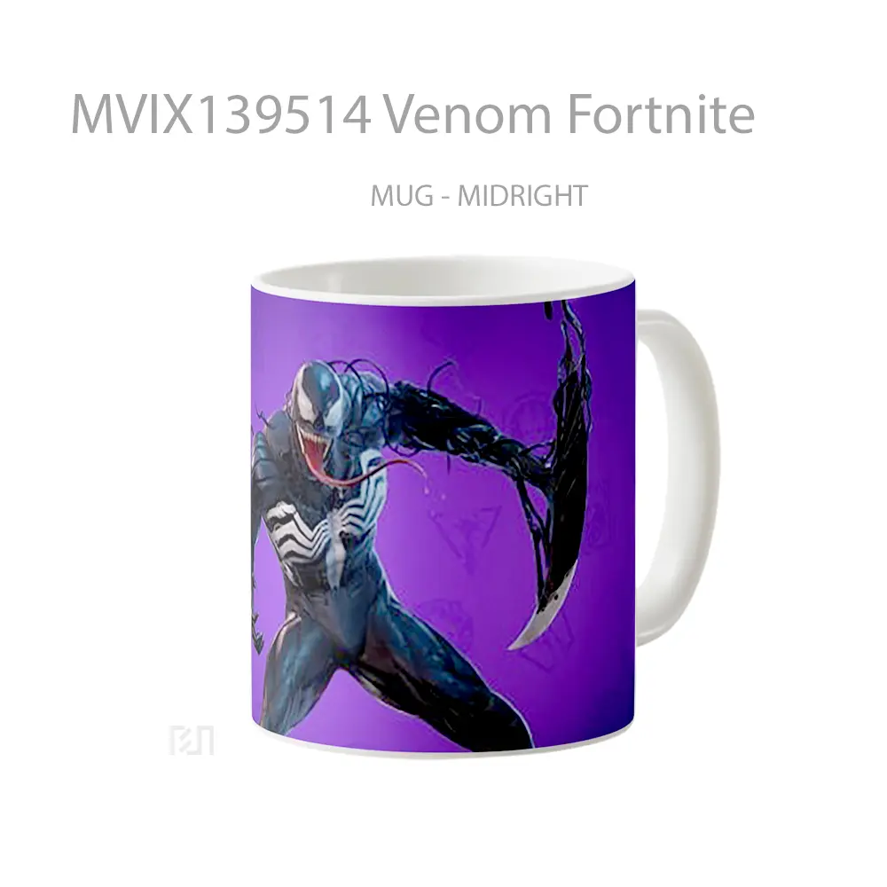 Mug Venom Fortnite Gelas Superhero - All-side / Desain